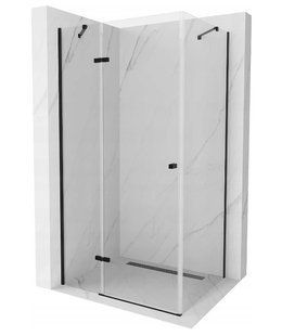 Душова кабіна Mexen Roma 90x80 black MEX-854-090-080-70-00, Черный матовый, Універсальна, чорний матовий