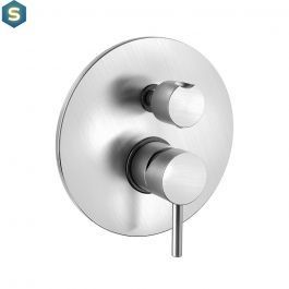 Душова система з виливом Paffoni Shower верхній душ &Oslash;225 мм steel KITLIG019ST225, Нержавіюча сталь