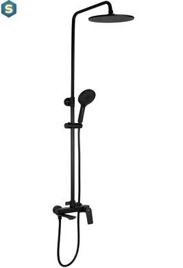 Душевая система Rea Avalon black с изливом REA-P8811, Черный матовый