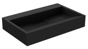 Умивальник Mexen Ava 60 black matt B/O накладний підвісний MEX-23016070, Черный матовый