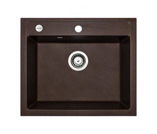 Кухонная мойка Adamant Prizma 590x495x200 mokko 434223, Цемент матовый