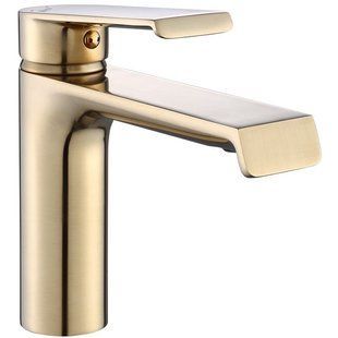Змішувач для умивальника Rea Hass низький brushed gold REA-B9969, Золотий