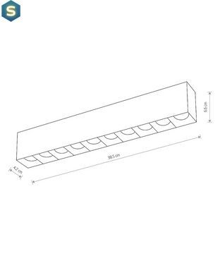 Точечный светильник Nowodvorski 10050 Midi Led 1x40w 3000K 3500Lm IP20 Wh