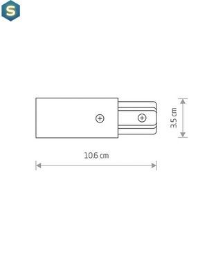 Токовод Nowodvorski 9462 Profile power end cap IP20 Wh