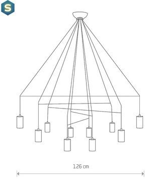 Люстра Nowodvorski 7954 Imbria GU10 10x10W IP20 Bl