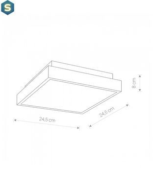 Светильник Nowodvorski 9500 Bassa LED 1x18W 4000K 750Lm IP44 Wh