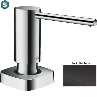 Дозатор кухонний Hansgrohe A71 500 ml врізний Matt Black 40468670