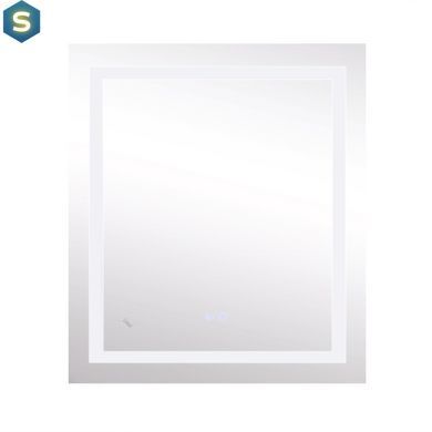 Дзеркало Lidz Kubis 700х800 з LED-підсвічуванням Touch, з антизапотіванням, з диммером яскравості Reverse LD78LF9048070