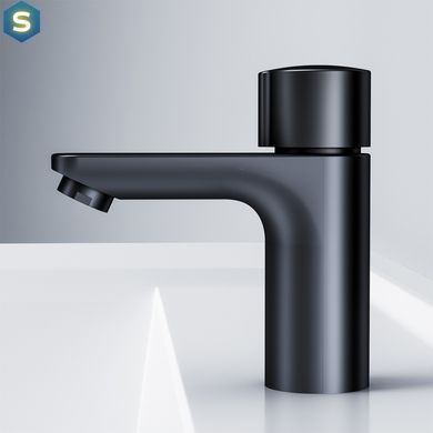 Змішувач для умивальника Am.Pm X-Joy TouchReel black F85A02522, Черный матовый