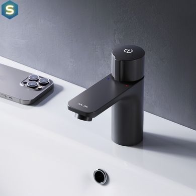Змішувач для умивальника Am.Pm X-Joy TouchReel black F85A02522, Черный матовый