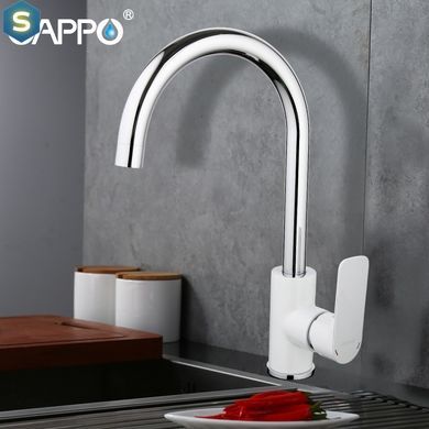 G4048 Змішувач для кухні U гайка білий/хром &Oslash;35 Gappo Noar 1/8, Білий