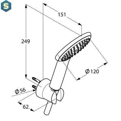 Душевой гарнитур Kludi Freshline 6785005-00, Хром