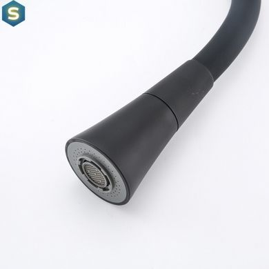 Смеситель для кухни Frap F4471-6 с гибким изливом, Черный матовый