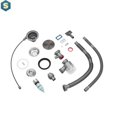 Кухонная мойка Kroner KRP Schwarze - SET7546ARTHM PVD (3.0/0.8 мм) CV033375, Черный/золото