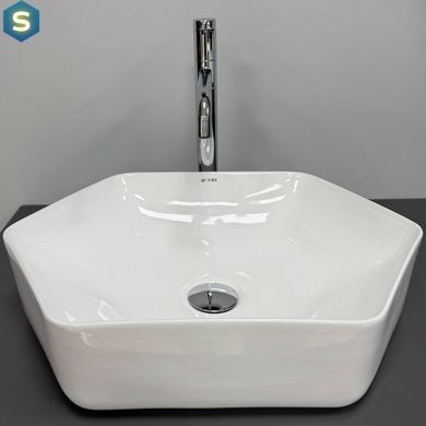 Умывальник VBI Quaglio white накладний VBI-012622, Білий