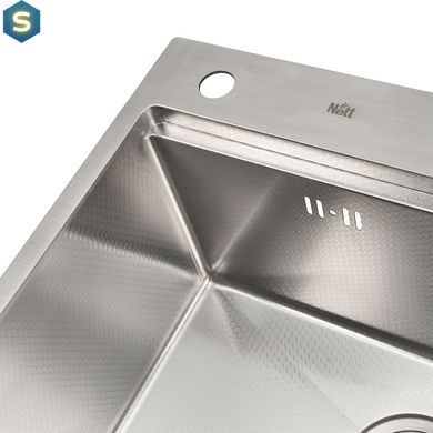 Кухонная мойка с покрытием HoneyComb Nett NSS-5747, Нержавеющая сталь