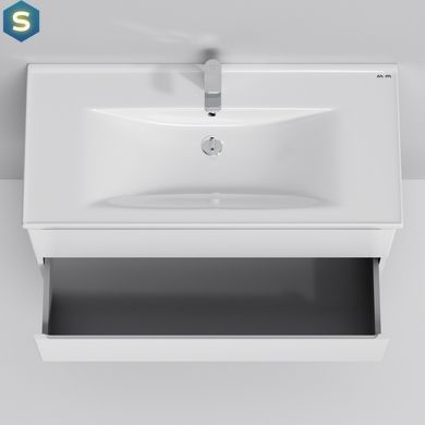 Тумба с умывальником Am.Pm X-Joy подвесная 100 см 2 ящика белый M85-FHX1002-WC1002WG38, Белый