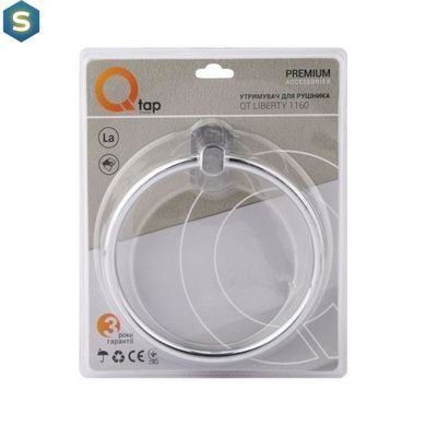 Полотенцедержатель Qtap Liberty CRM 1160, Хром