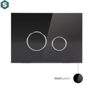 Інсталяція прихованого монтажу для унітазу 4 в 1 Qtap Nest ST з круглою панеллю змиву QT0133M425V1163GB