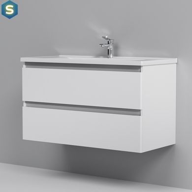 Тумба с умывальником Am.Pm X-Joy подвесная 100 см 2 ящика белый M85-FHX1002-WC1002WG38, Белый