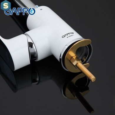 G4048 Змішувач для кухні U гайка білий/хром &Oslash;35 Gappo Noar 1/8, Білий
