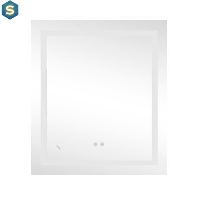 Дзеркало Lidz Kubis 700х800 з LED-підсвічуванням Touch, з антизапотіванням, з диммером яскравості Reverse LD78LF9048070