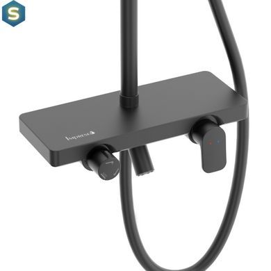 Душевая система Imprese Modus D верхний душ d250 мм black matt t030B08210SQ, Черный матовый