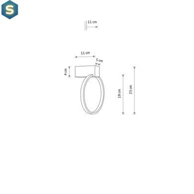 Настенный светильник Nowodvorski 10858 Circolo LED XS 1x9W 4000K 200Lm IP20