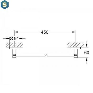 Держатель для полотенца Grohe Essentials 40688AL1