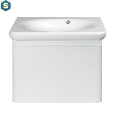 Тумба з умивальником Devit Fly new підвісна 60 см, біла 0020120W, Білий