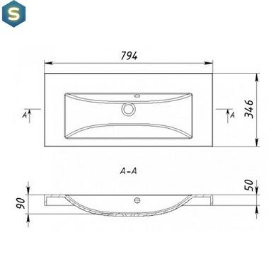 Умывальник Fancy Marble Selina (800) 5208101, Белый