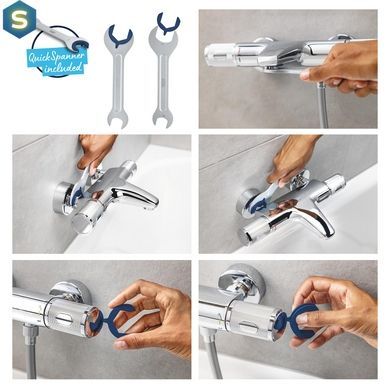 Змішувач термостатичний для душу Grohe QuickFix Precision Flow 34805001, Хром