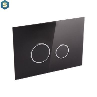 Інсталяція прихованого монтажу для унітазу 4 в 1 Qtap Nest ST з круглою панеллю змиву QT0133M425V1163GB
