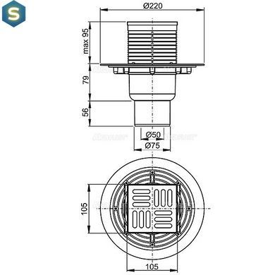 Зливний трап Alcaplast APV2321