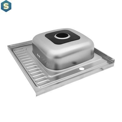 Кухонна мийка Kroner KRP Satin-6060R (0,6 мм) CV022824, Satin