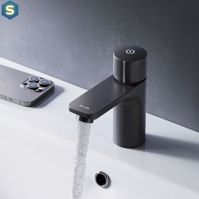 Змішувач для умивальника Am.Pm X-Joy TouchReel black F85A02522, Черный матовый