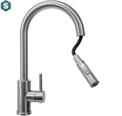 Смеситель для кухни Rea Fresh nikiel brushed REA-B9146, Зеленый матовый