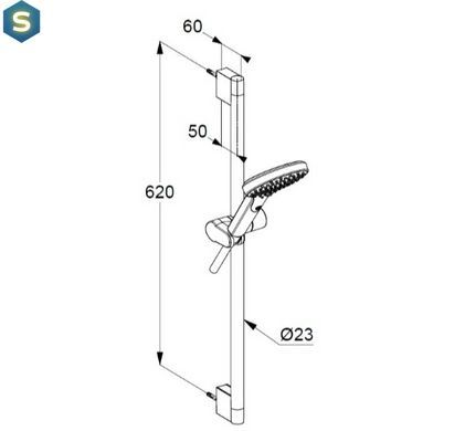 Душевой гарнитур 3S Kludi Dive 6963005-00