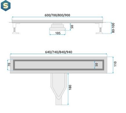 Трап для душу Rea Neox 60 Superflow black 2в1 REA-G7805