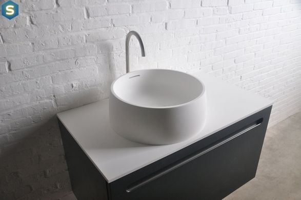 Умивальник Volle Solid surface &oslash;420 13-40-468, Білий