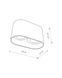 Точечный светильник Nowodvorski 9240 Oval GU10 2x75W IP20 Bl