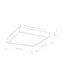 Светильник Nowodvorski 9500 Bassa LED 1x18W 4000K 750Lm IP44 Wh