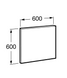 Зеркало для ванной Roca Victoria Basic 60 см A812326406
