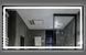 Зеркало Dusel DE-M0061S1 Black 75x100 см с часами и Bluetooth, Черный/золото