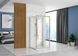 Душова кабіна Rea Rapid Slide 120x80 brushed gold пристінна REA-KPL-04713, Золотий, Універсальна, прозорий, золотий