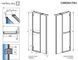 Душевая дверь Radaway Carena DWJ 120 см 34332-01-01NR
