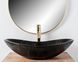 Умивальник Rea Royal 60 накладний marble black matt REA-U7478, Черный матовый