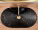 Умивальник Rea Royal 60 накладний marble black matt REA-U7478, Черный матовый