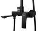Душевая система Rea Avalon black с изливом REA-P8811, Черный матовый