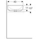 Умывальник Geberit Variform 55x40 500.779.01.2, Белый